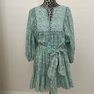 Indigo Desert Bohemian embroidered Dress